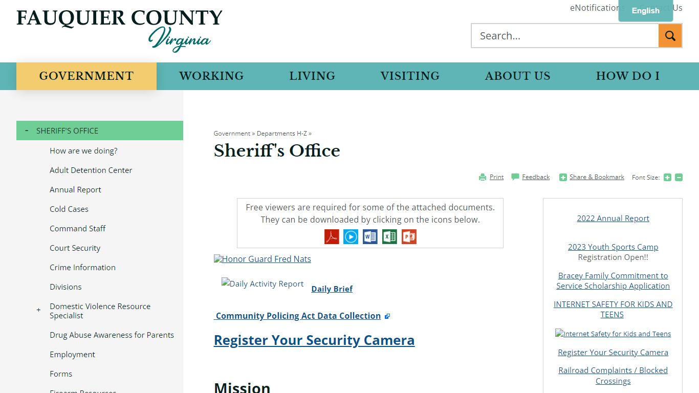 Sheriff's Office | Fauquier County, VA